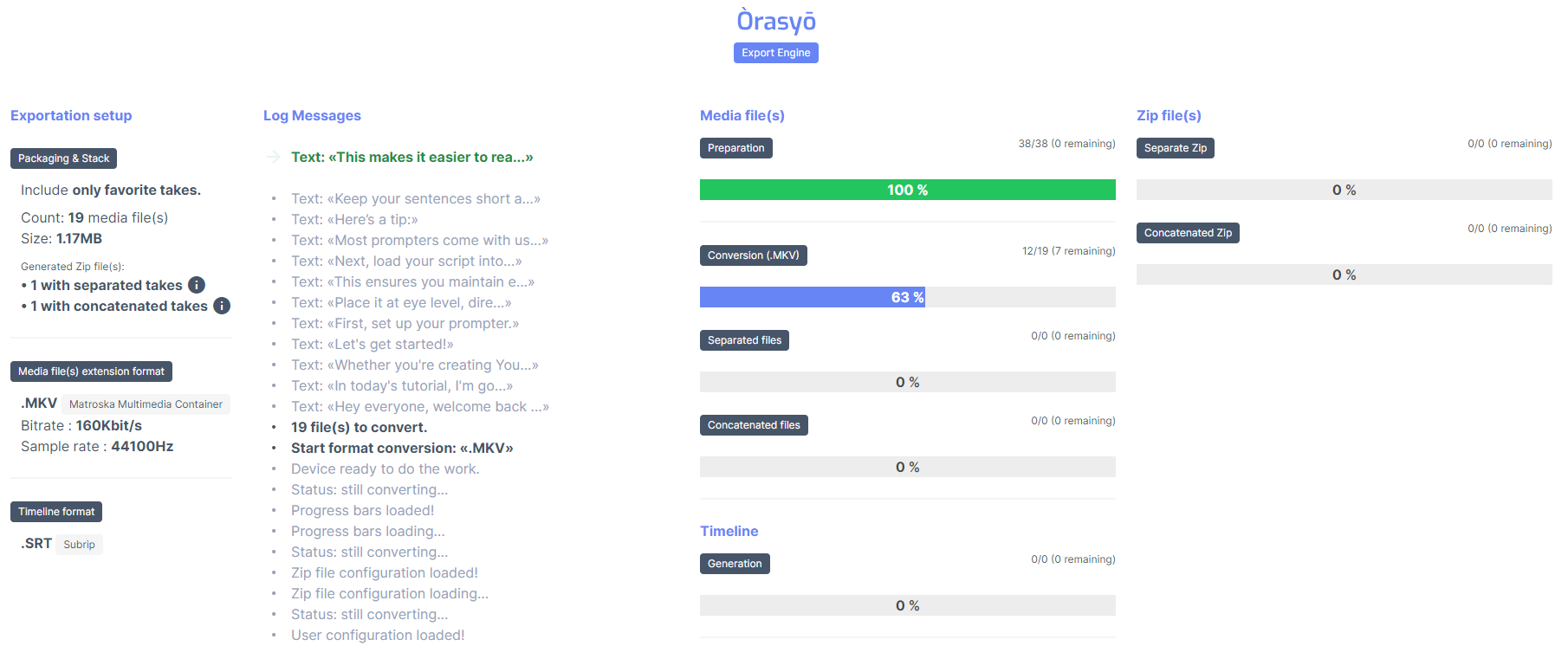 Orasyo - Optimize every second of your speaking time to communicate and impact your audience.